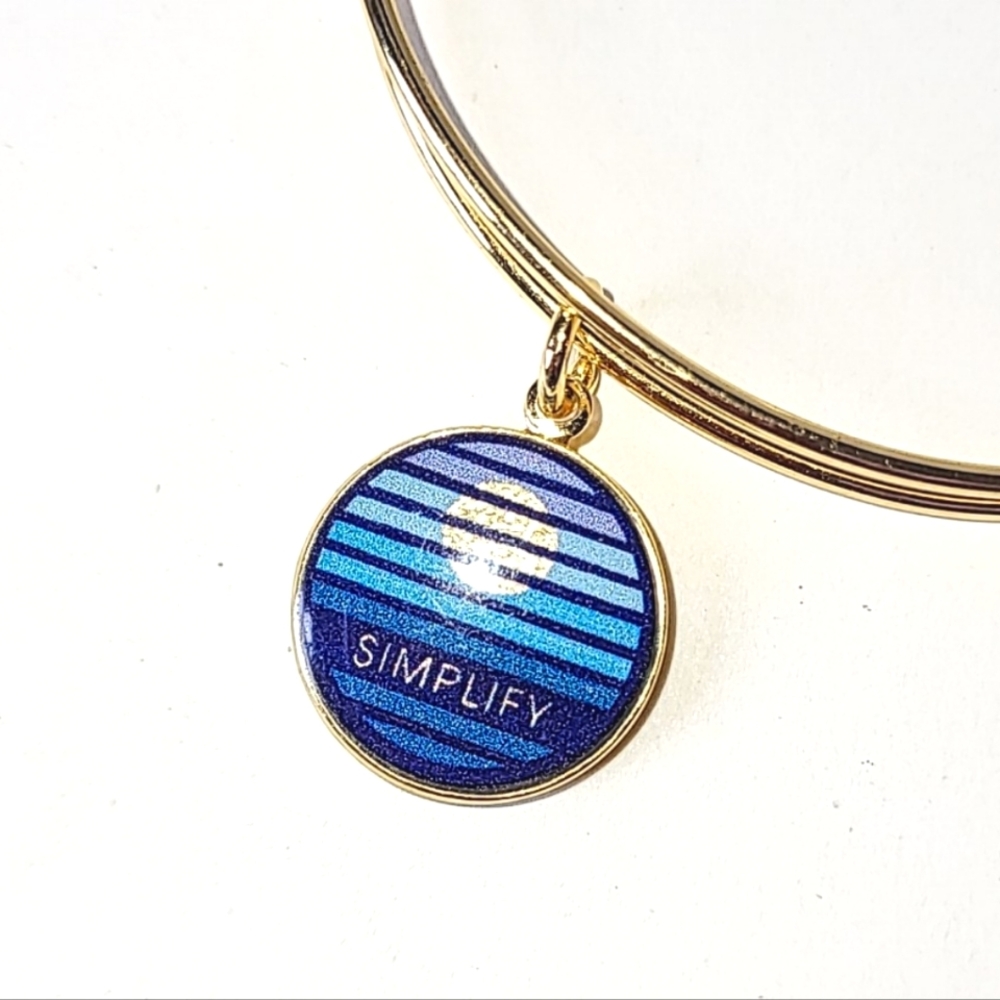 ALEX AND ANI "SIMPLIFY" CHARM BANGLE BRACELET - CHARITY BY DESIGN
